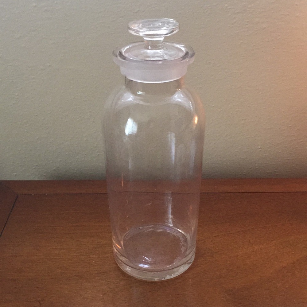 Antique Vintage Large Glass Apothecary Jar